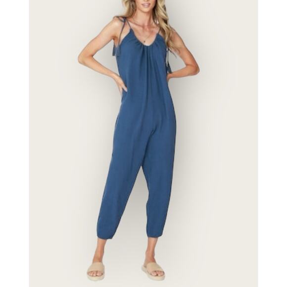 Bobi Los Angeles Pants - Crepe Jumpsuit - NWT - Bobi Los Angeles- Size XS